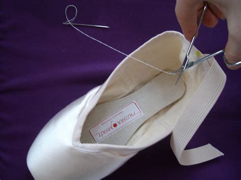 fake pointe shoes|How to Sew Pointe Shoes, Step.